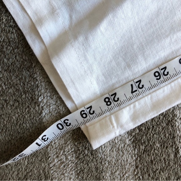 Amazon Essentials Womens Tanjay Linen Cotton Blend Straight Leg Pants White XL - Picture 6 of 9